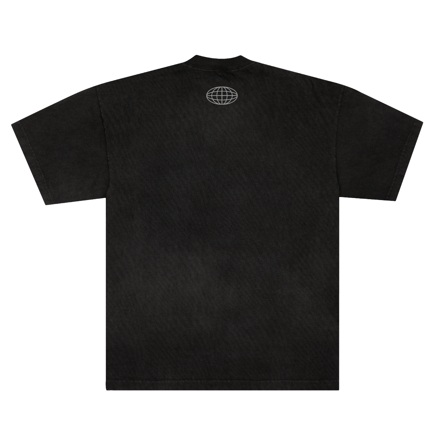 SNS GARMENT DYED TSHIRT - BLACK