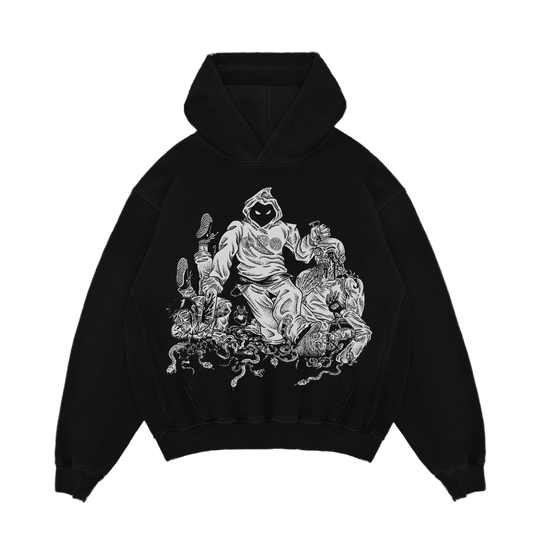 SNS HEAVYWEIGHT HOODIE VINTAGE BLACK