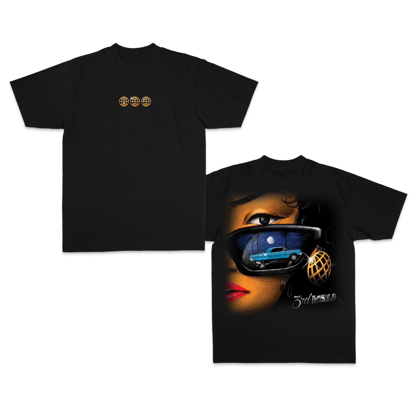 SIXTH ST GARMENT DYED TSHIRT - BLACK