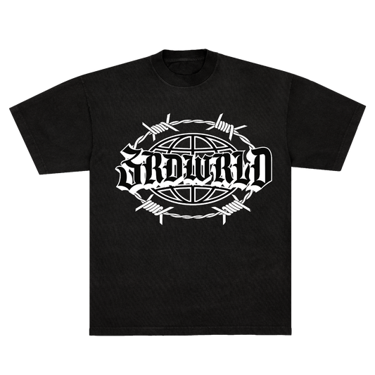 3RD WRLD LOGO TSHIRT - BLACK