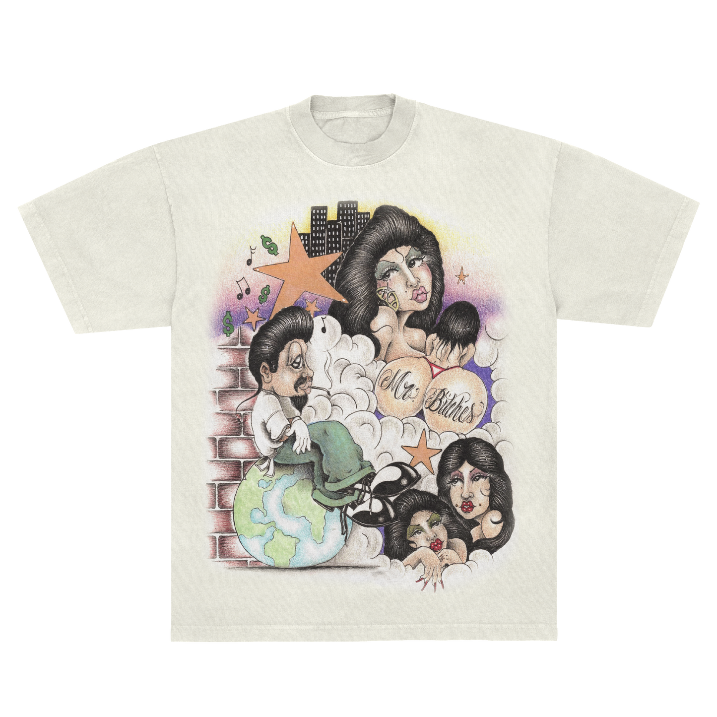 MR BITCHES TSHIRT - OFF WHITE